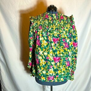 SHEIN Curve Floral Blouse 1X